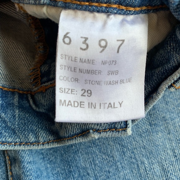 6397 stretchy jeans- stone wash blue - Picture 6 of 6